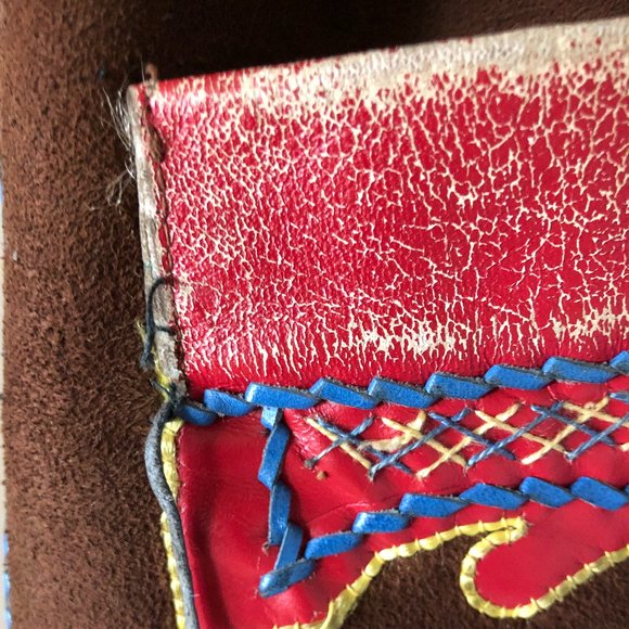 Vintage used Cepelia small embroidered petite small sheepskin jacket - Picture 2 of 4